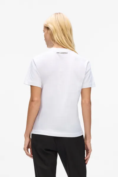 Tričko Karl Lagerfeld Ikon Seasonal Rs T-Shirt Gift White
