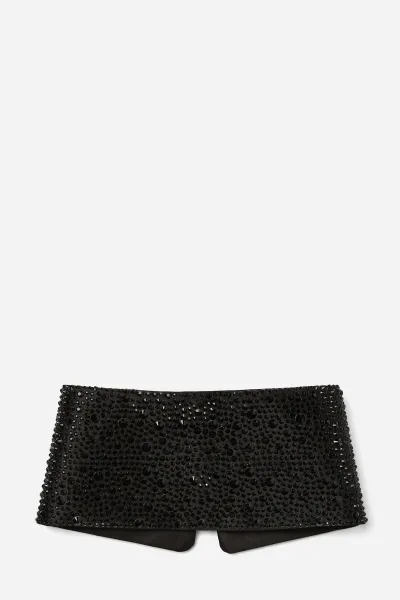 Golier Karl Lagerfeld K/Essential Huns Pick Collar Black Embellishment