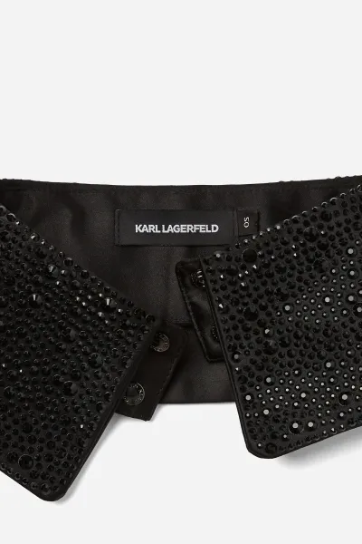 Golier Karl Lagerfeld K/Essential Huns Pick Collar Black Embellishment