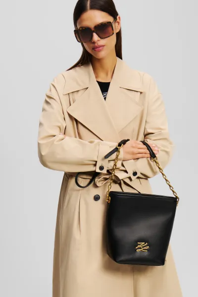 Kabelka Karl Lagerfeld K/Autograph Sm Bucket Black/Gold