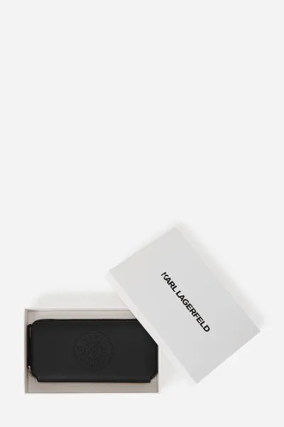 Peňaženka Karl Lagerfeld K/Circle Continental Wallet Black