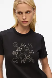 Tričko Karl Lagerfeld Ikon Seasonal Rs T-Shirt Gift Black