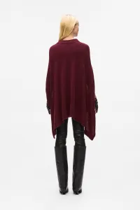 Sveter Karl Lagerfeld Polo Knit Cape Windsor Burgundy