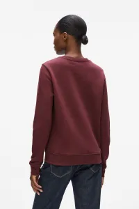 Mikina Karl Lagerfeld Signature Sequins Sweatshirt Windsor Burgundy