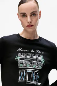 Mikina Karl Lagerfeld Paris Sketch Store Sweatshirt Black