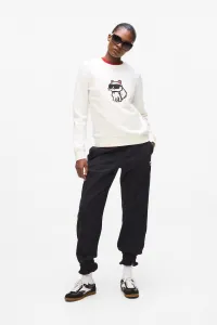 Mikina Karl Lagerfeld Ikon Sketch C Sweatshirt Cannoli Cream
