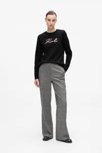 Mikina Karl Lagerfeld Signature Sequins Sweatshirt Black