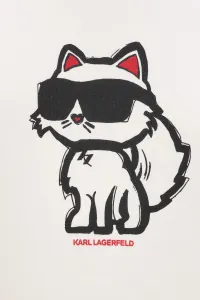 Mikina Karl Lagerfeld Ikon Sketch C Sweatshirt Cannoli Cream
