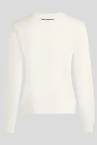 Mikina Karl Lagerfeld Ikon Sketch C Sweatshirt Cannoli Cream