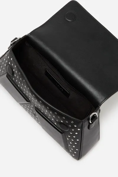 Crossbody Karl Lagerfeld Ikon/K Soft Crossbody Studs Black Embellishment