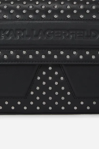 Crossbody Karl Lagerfeld Ikon/K Soft Crossbody Studs Black Embellishment