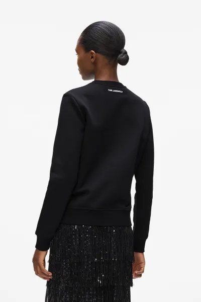 Mikina Karl Lagerfeld Ikon Seasonal Rs Sweatshirt Black