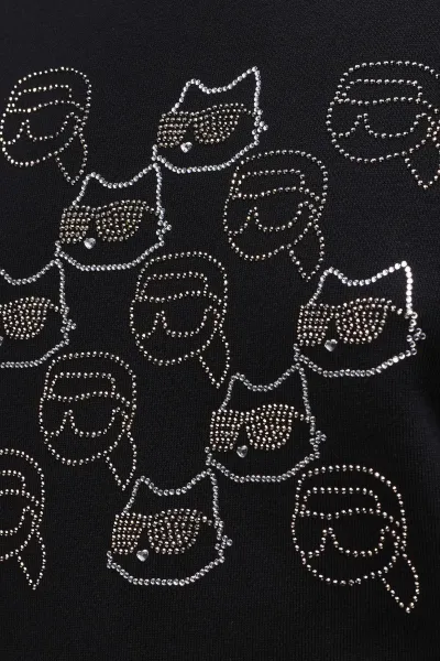 Mikina Karl Lagerfeld Ikon Seasonal Rs Sweatshirt Black