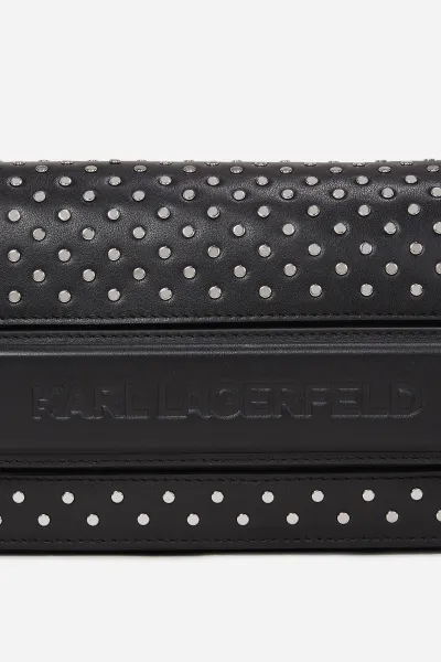 Kabelka Karl Lagerfeld Ikon/K Soft Shb Studs Black Embellishment