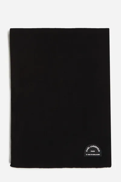 Šál Karl Lagerfeld K/Rsg Scarf Black