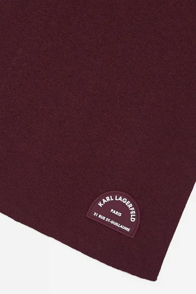 Šál Karl Lagerfeld K/Rsg Scarf Windsor Burgundy