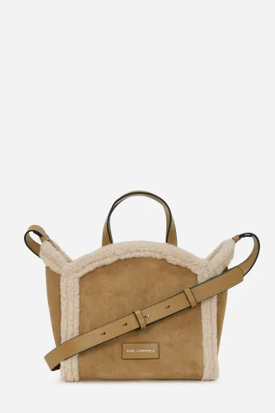 Kabelka Karl Lagerfeld K/Circle Sm Tote Shearling Caramel