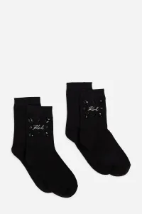 Ponožky Karl Lagerfeld K/Signature Gem Socks 2P Black