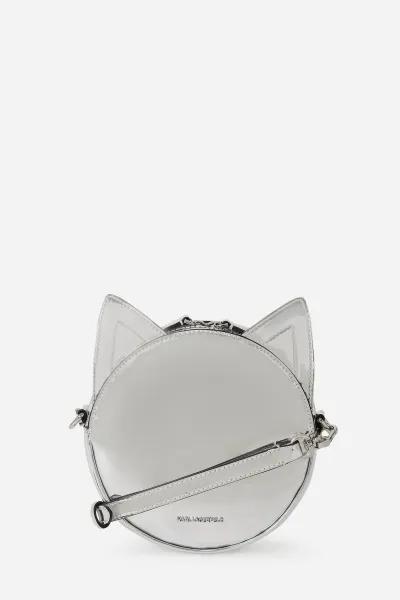 Kabelka Karl Lagerfeld Ikon Le Chat Bag Silver