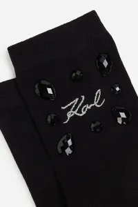 Ponožky Karl Lagerfeld K/Signature Gem Socks 2P Black