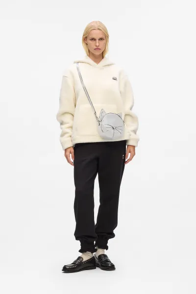 Kabelka Karl Lagerfeld Ikon Le Chat Bag Silver