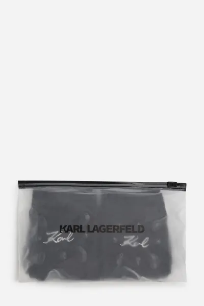 Ponožky Karl Lagerfeld K/Signature Gem Socks 2P Black