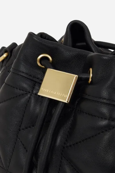 Kabelka Karl Lagerfeld K/Kuilt Bucket Black/Gold