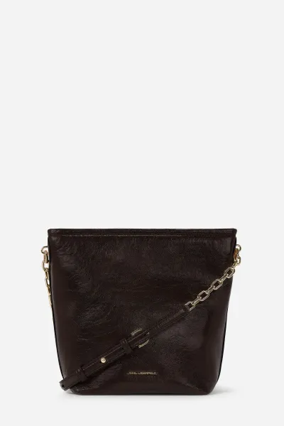 Kabelka Karl Lagerfeld K/Autograph Sm Bucket Napla Tobacco