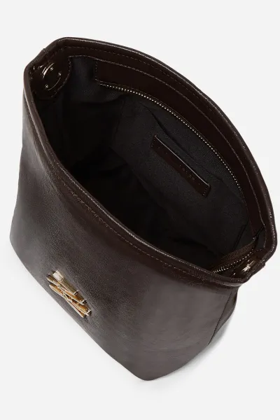 Kabelka Karl Lagerfeld K/Autograph Sm Bucket Napla Tobacco