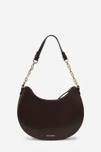 Kabelka Karl Lagerfeld K/Autograph Moonbag Naplak Tobacco