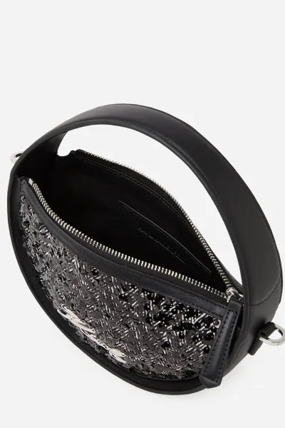 Crossbody Karl Lagerfeld K/Signature Herrin Round Cb Herringbone Sequins