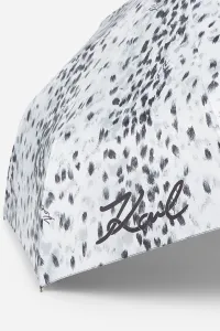 Dáždnik Karl Lagerfeld K/Signature Leopard Sm Umbrell Aop Karl Snow Leopard