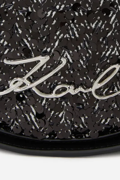 Crossbody Karl Lagerfeld K/Signature Herrin Round Cb Herringbone Sequins