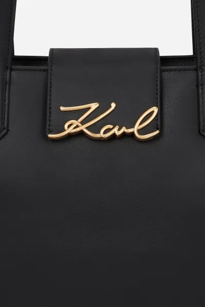 Kabelka Karl Lagerfeld K/Signature Sm Tote Black/Gold