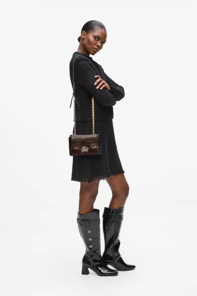 Crossbody Karl Lagerfeld K/Autograph Sm Cb Naplak Tobacco