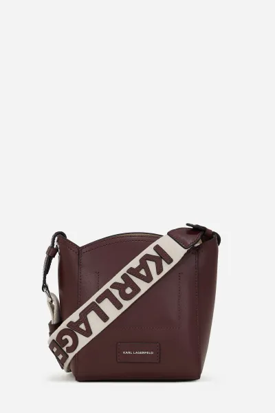 Kabelka Karl Lagerfeld K/Circle Sm Bucket Perforated Windsor Burgundy