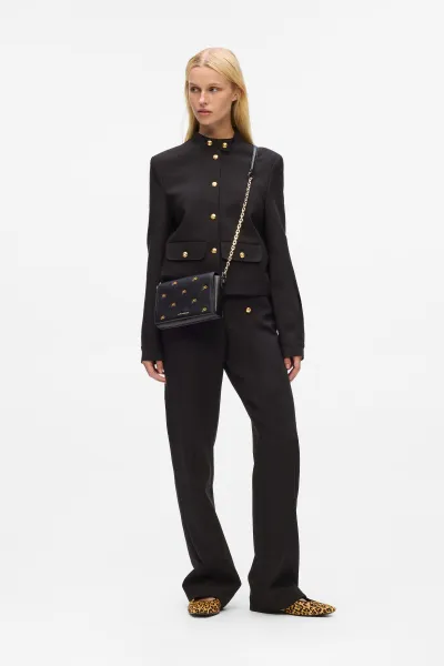 Crossbody Karl Lagerfeld K/Autograph Sm Crossbody Pins Black Embellishment