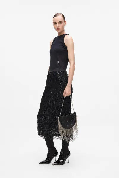 Kabelka Karl Lagerfeld K/Soiree Sb Rhinestones Black Embellishment