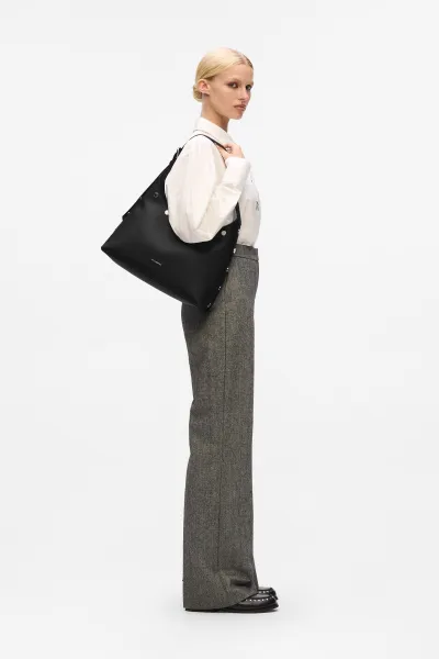 Kabelka Karl Lagerfeld K/Rocky Marais Hobo Black-Nickel