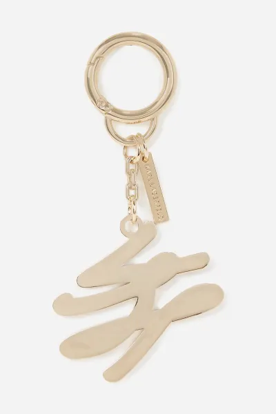 Kľúčenka Karl Lagerfeld K/Autograph Enamel Keychain Black/Gold