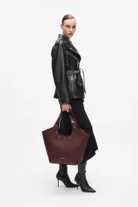 Kabelka Karl Lagerfeld K/Rocky Marais Md Tote Windsor Burgundy