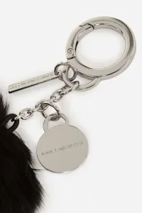 Kľúčenka Karl Lagerfeld K/Circle Faux Fur Keychain Black