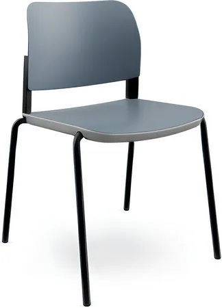 LD SEATING Konferenčná stolička DUO, DU-01-N1, čierna kostra