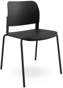 LD SEATING Konferenčná stolička DUO, DU-01-N1, čierna kostra