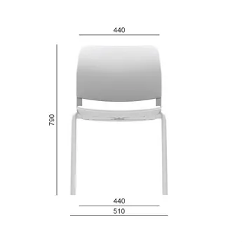 LD SEATING Konferenčná stolička DUO, DU-01-N7, bronzová kostra