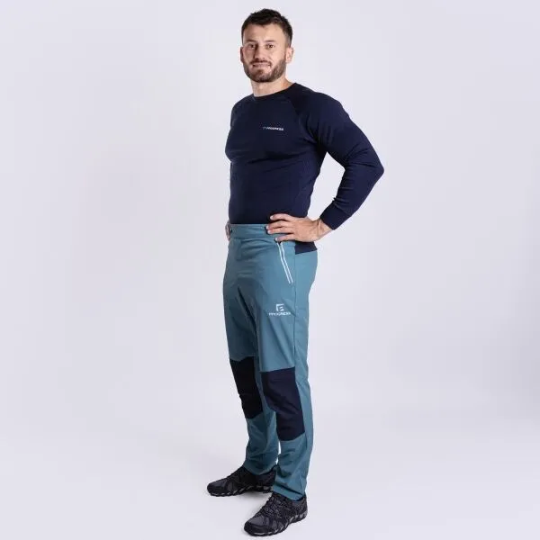 PROGRESS PROTREK MAN Pánske outdoorové nohavice s merinom, svetlomodrá, veľkosť