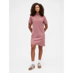 GAP V-FRCH LOGO TEE DRESS Dámske šaty, ružová, veľkosť