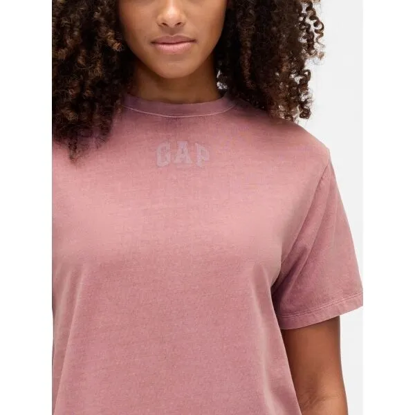 GAP V-FRCH LOGO TEE DRESS Dámske šaty, ružová, veľkosť