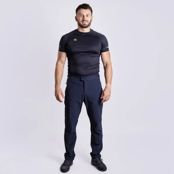 PROGRESS PROTREK MAN Pánske outdoorové nohavice s merinom, čierna, veľkosť