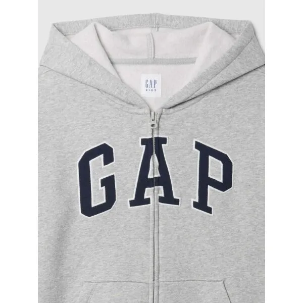 GAP V-BAS HERITAGE FZ Chlapčenská mikina, sivá, veľkosť